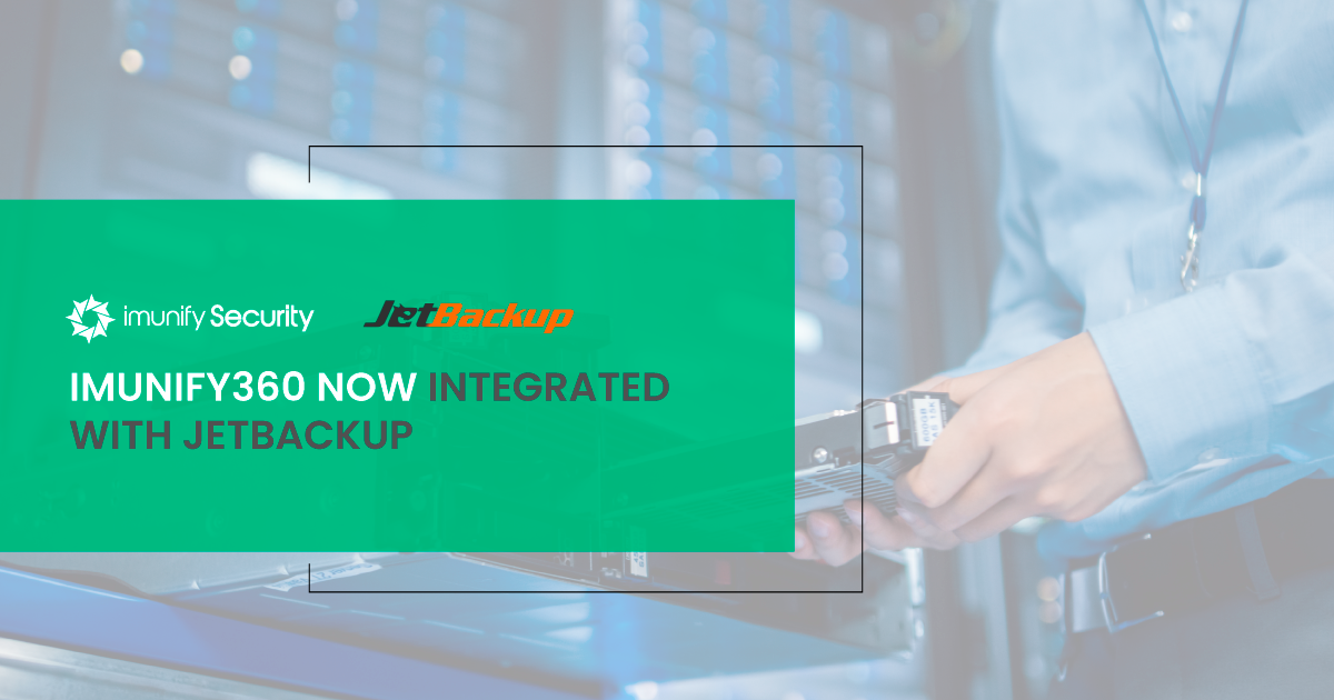 Imunify360 and Jetbackup integrated