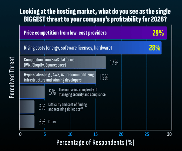Looking at the hosting market, what do you see as the single BIGGEST threat to your companys profitability for 2026