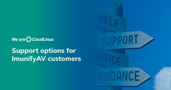 support for ImunifyAV customers